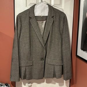 Gray Talbots Pantsuit, Italian fabric, size 22W